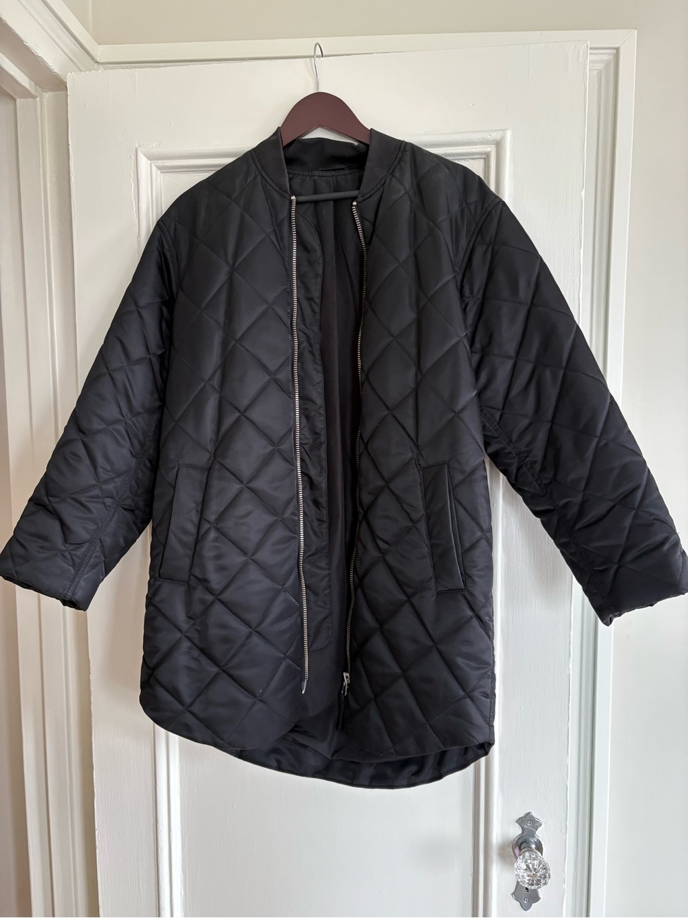 & Other Stories Oversized Quilted Long Jacket, XS